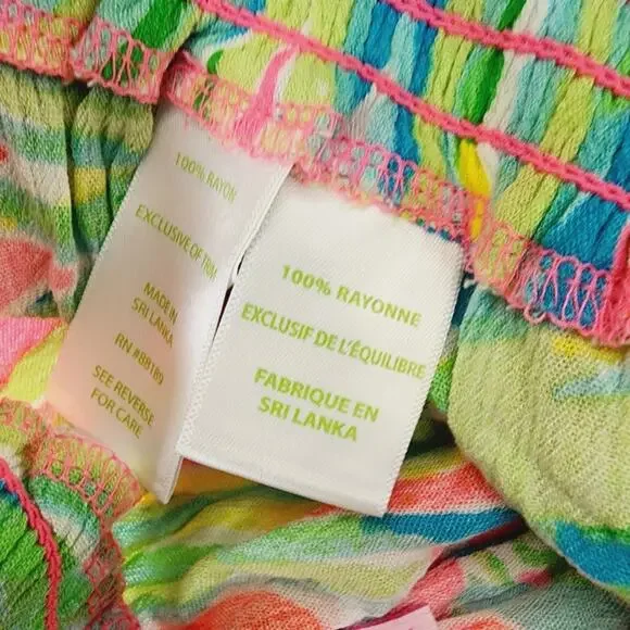 Lilly Pulitzer Kat Flowy Shorts Tiki Pink Neon Print - Small NWOT Style 25367 - Picture 7 of 8